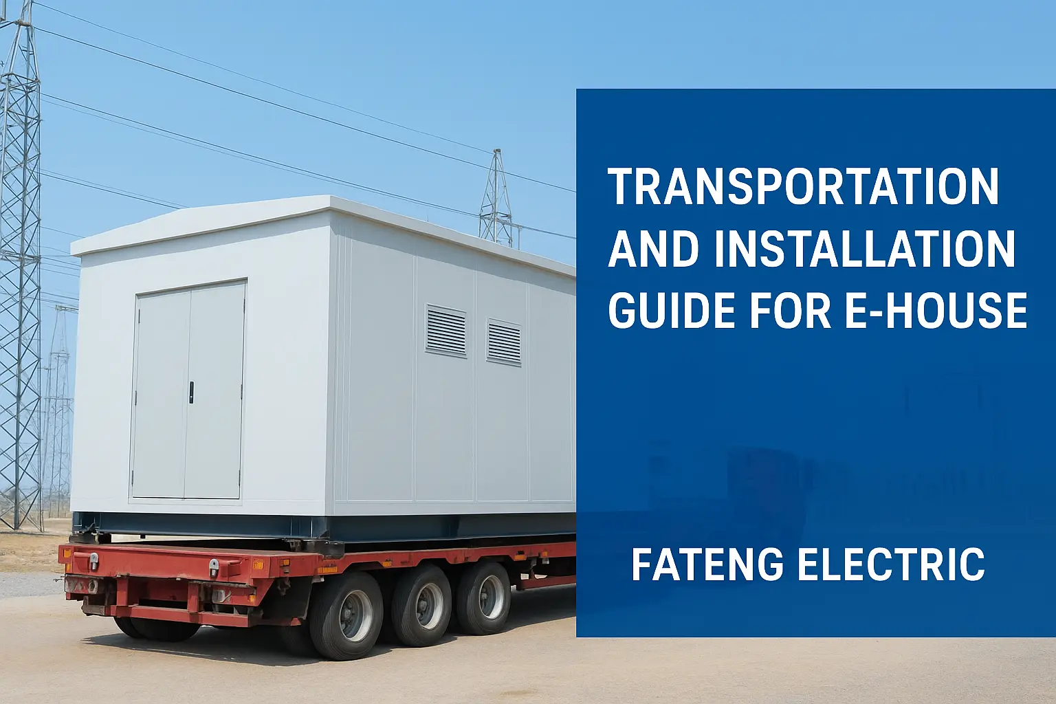 Transportation and Installation Guide for E-house